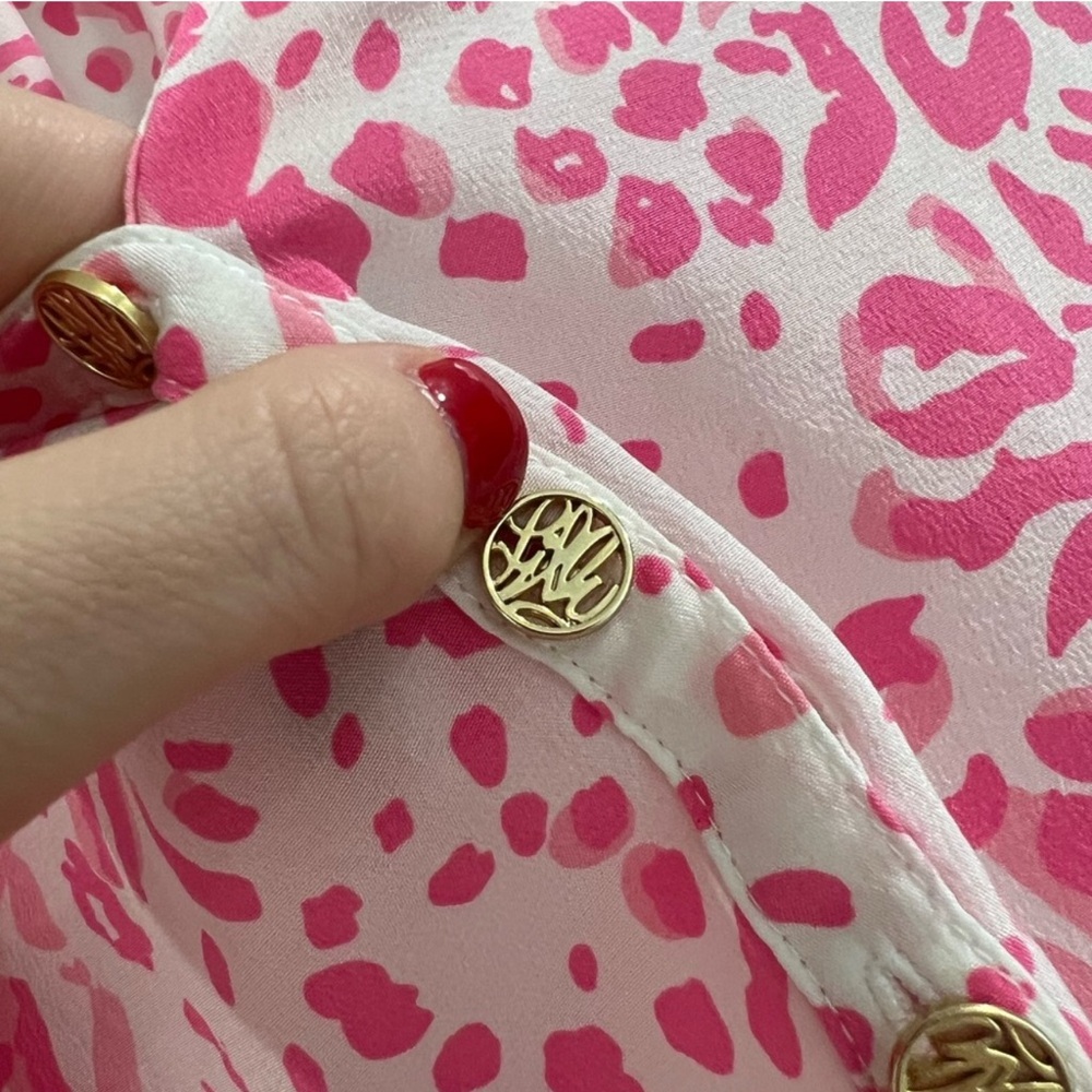 Lilly Pulitzer 100% silk blouse - size small - Picture 3 of 5